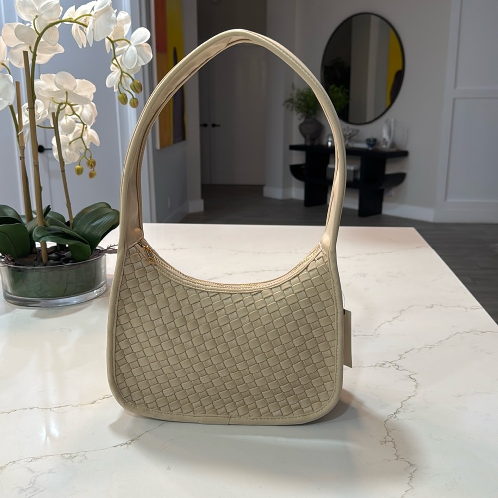 NWT Anthropologie Woven Neoprene Bag